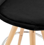 Barkruk FRANKY MINI 65 Zwart-Naturel