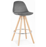 Barkruk FRANKY MINI 65 Grijs-Naturel