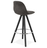 Barkruk AGOUTI MINI 65 Donkergrijs-Zwart