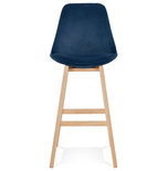 Barkruk BASIL Blauw-Naturel