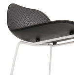 Barkruk SLADE Zwart-Wit