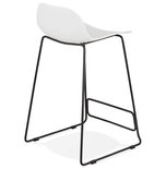 Barkruk SLADE MINI Wit-Zwart