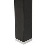 Bureau-Vergadertafel EFYRA Walnoot-Zwart 160x160cm