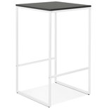 Bartafel MILLIE Zwart-Wit 60x60x102cm
