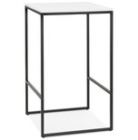 Bartafel MILLIE Wit-Zwart 60x60x102cm