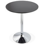 Bartafel LYNN Zwart 90x90x110cm
