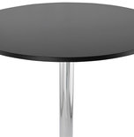 Bartafel LYNN Zwart 90x90x110cm