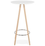 Bartafel DEBOO Wit-Naturel 60x60x110cm