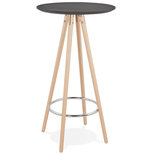 Bartafel DEBOO Zwart-Naturel 60x60x110cm