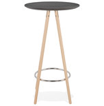 Bartafel DEBOO Zwart-Naturel 60x60x110cm