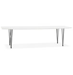 Eettafel DIAMANTO Wit-Zwart (170-270)x100x73 cm