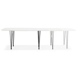 Eettafel DIAMANTO Wit-Zwart (170-270)x100x73 cm
