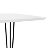 Eettafel DIAMANTO Wit-Zwart (170-270)x100x73 cm