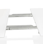 Eettafel DIAMANTO Wit-Chroom (170-270)x100x73 cm