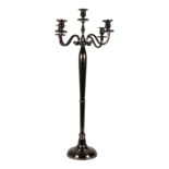 Kandelaar Classic alu zwart/goud 78cm