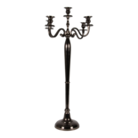 Kandelaar Classic alu zwart/goud 78cm