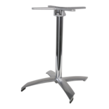 Onderstel alu rvs look,inklapbaar,4-pt, stapelbaar