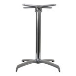 Onderstel alu rvs look,inklapbaar,4-pt, stapelbaar