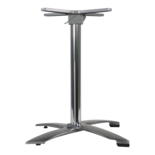 Onderstel alu rvs look,inklapbaar,4-pt, stapelbaar