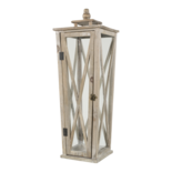 Windlicht Norway hout (set van 2)