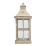 Windlicht Belgium hout (set van 2)