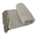Outdoor Living - Plaid groen/beige, 125x150cm