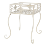 Outdoor Living - Plantentafeltje Viva la vida old white vierkant