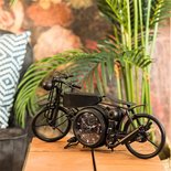 Countryfield - Tafelklok motor Harley Antiekzwart