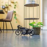 Countryfield - Tafelklok motor Harley Antiekzwart