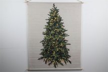 Countryfield - Wanddoek kerstboom LED timer 100x135CM