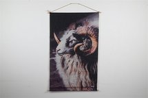 Countryfield - Wanddoek Ram LED timer 66x110CM
