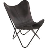 Outdoor Living - Vlinderstoel Cabra Zwart 75x75x87cm