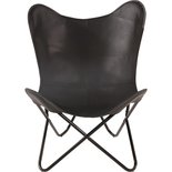 Outdoor Living - Vlinderstoel Cabra Zwart 75x75x87cm
