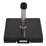 Outdoor Living - Parasolvoet 40kg graniet zwart met telescoop hendel