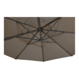 Zweefparasol VirgoFlex taupe Ø3,5mtr