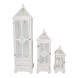 Windlicht Denmark hout (set van 3)