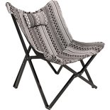 Outdoor Living - Vlinderstoel Asteca Zwart-Wit 70x81,5x98cm