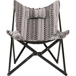 Outdoor Living - Vlinderstoel Asteca Zwart-Wit 70x81,5x98cm