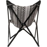 Outdoor Living - Vlinderstoel Asteca Zwart-Wit 70x81,5x98cm