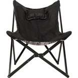 Outdoor Living - Vlinderstoel Asteca Zwart-Wit 70x81,5x98cm