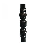Outdoor Living - Bistro statafel marmer met gietijzeren voet rond 60 cm
