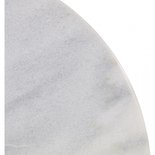 Outdoor Living - Bistro statafel marmer met gietijzeren voet rond 60 cm