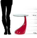 Bijzettafel TEAR Rood