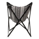 Outdoor Living - Vlinderstoel Asteca Zwart-Wit 70x81,5x98cm