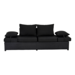 Outdoor Living - Loungebank Roma Black 210x80x66cm