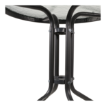 Outdoor Living - Tuintafel metaal antraciet Ø60cm