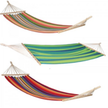 Outdoor Living - Hangmat 220x160cm, 2 assorti