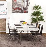 Maysun - Design Eettafel - EVYNNE Wit 170-270X100 CM