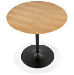 Maysun - Design Bistrotafel - FLOOR Naturel-Zwart Ø 80 CM
