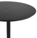 Maysun - Design Bistrotafel - FLOOR Zwart-Zwart Ø 80 CM